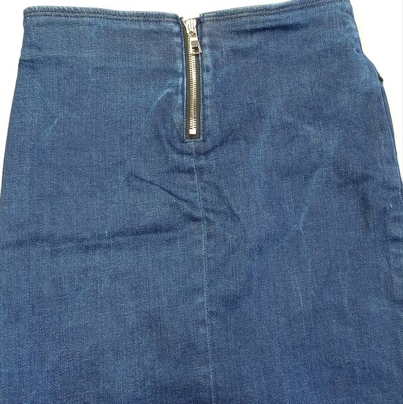 RTA Denim Zipper Sz S Mini Skirt - Picture 8 of 16